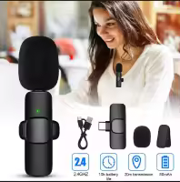 K8 Wireless (typc) Lavalier Microphone - Noise Cancelling for Professional Use